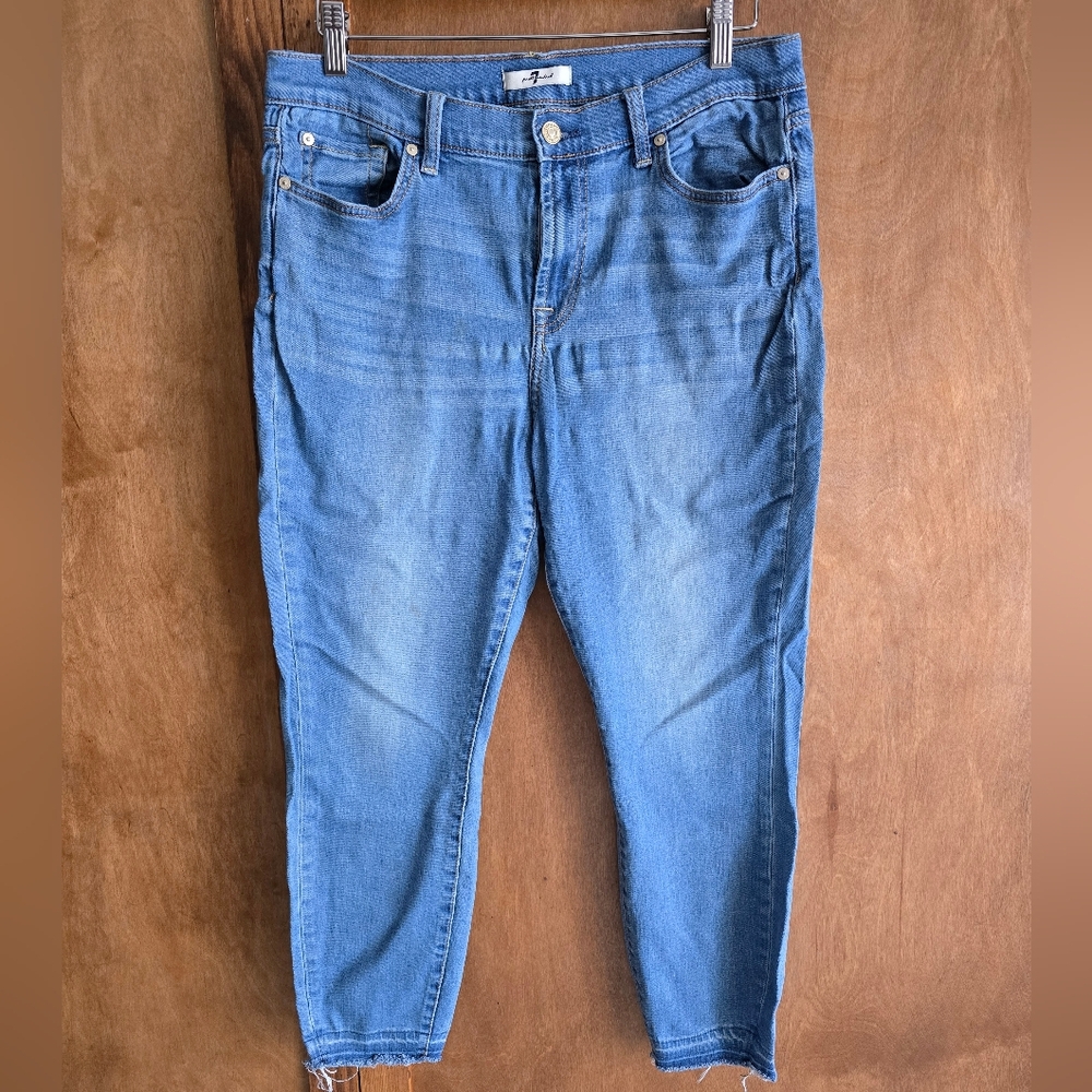 7 For All Mankind Light Blue Denim Jeans